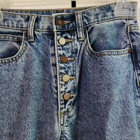 WEWOREWHAT Women's Danielle High-Rise Vintage Straight Distressed Jeans Size 25 - Picture 6 of 11
